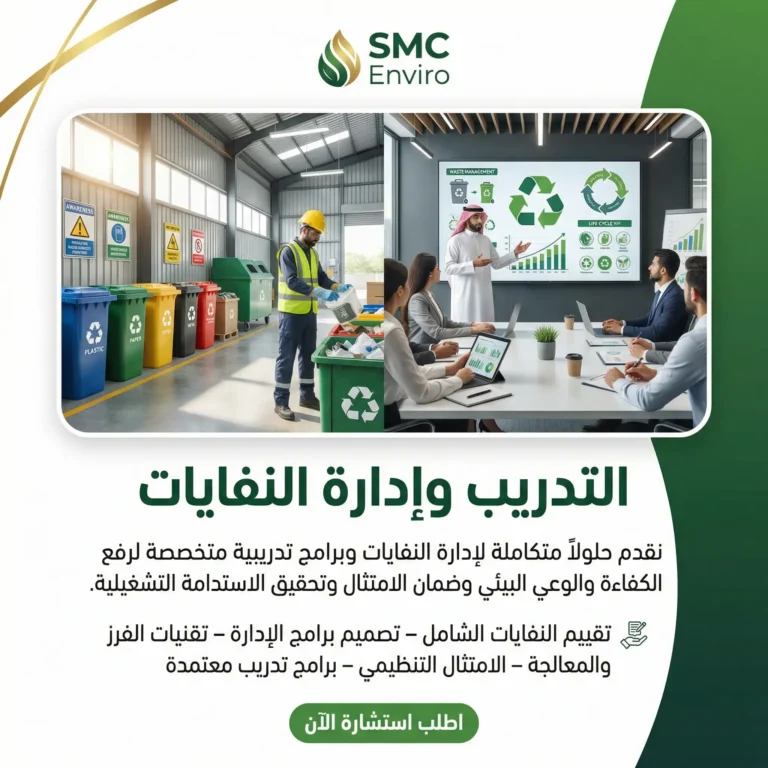 التدريب وإدارة النفايات
